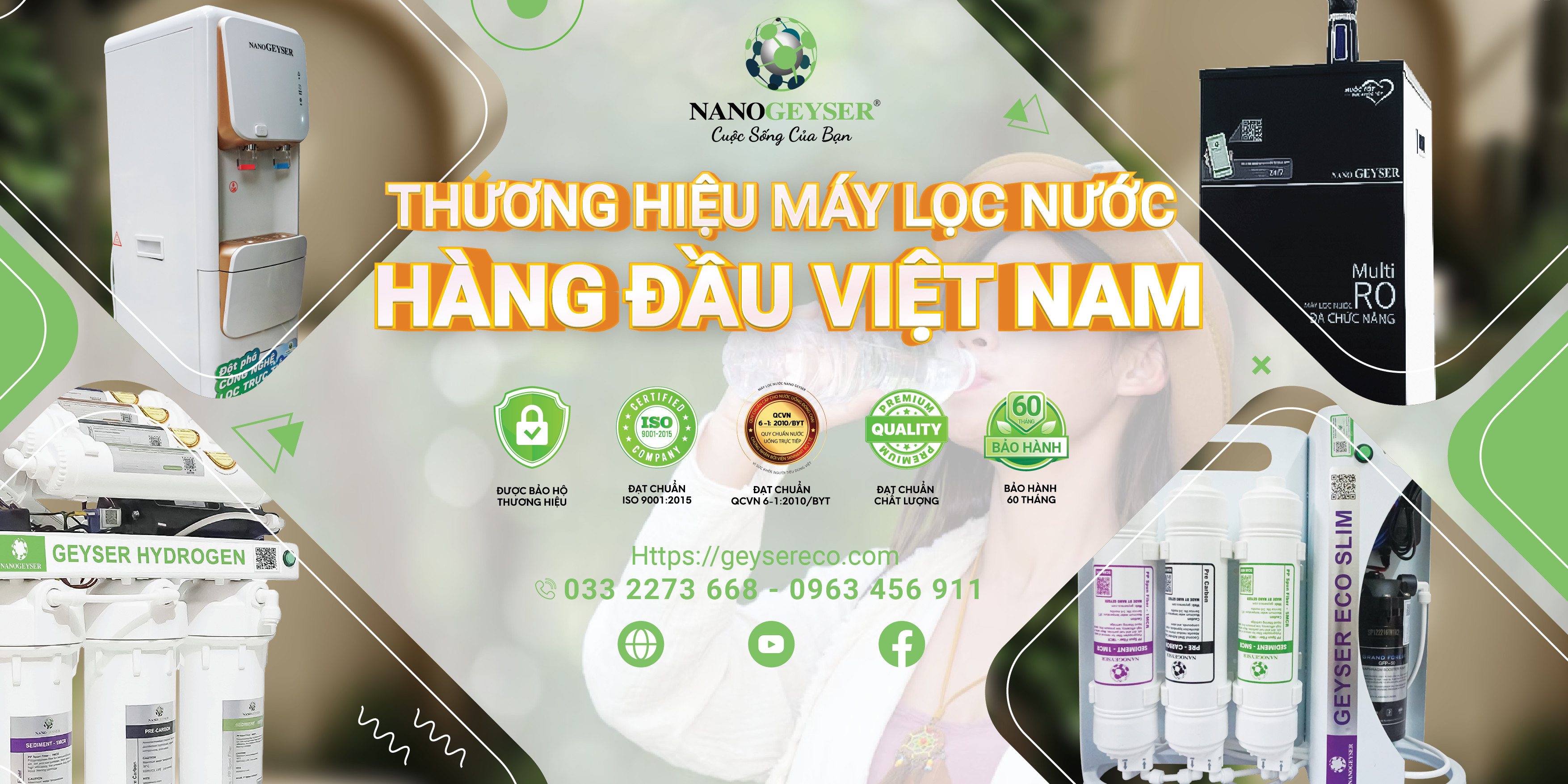 Nano Geyser - Thương hiệu máy lọc nước hàng đầu Việt Nam