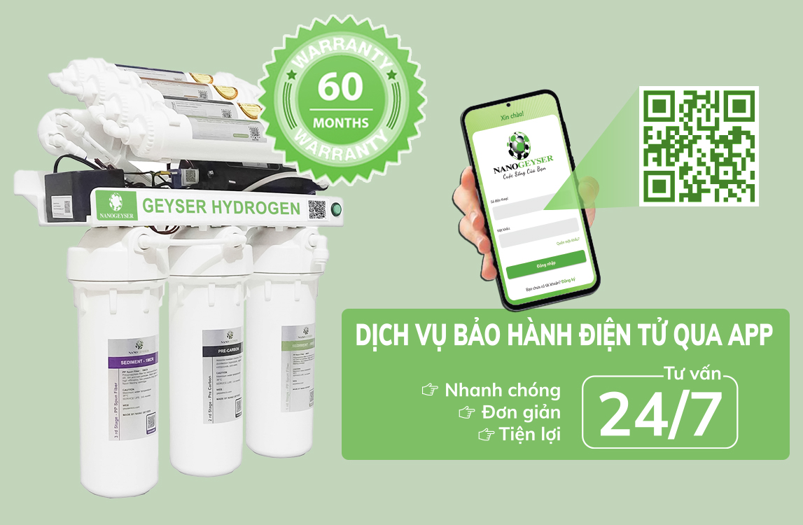 Nano Geyser - Dịch vụ bảo hành điện tử qua mobile app